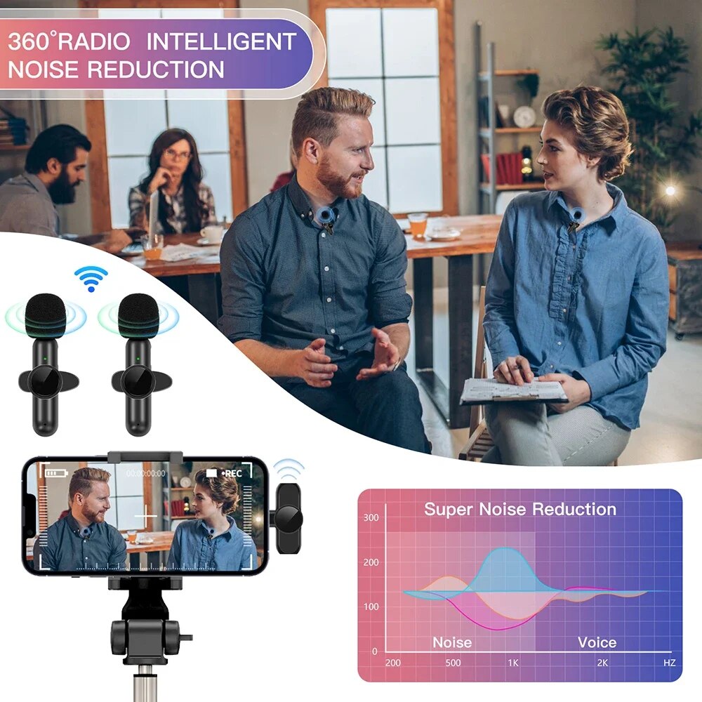 Wireless Mini Microphone ios Compatible